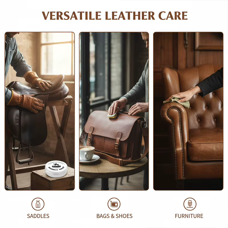 Crème d'entretien professionnelle pour selle de cheval à l'huile de vison pour équipement équestre, sellerie et bottes en cuir, nourrissante en profondeur 100g SIKEZHAN