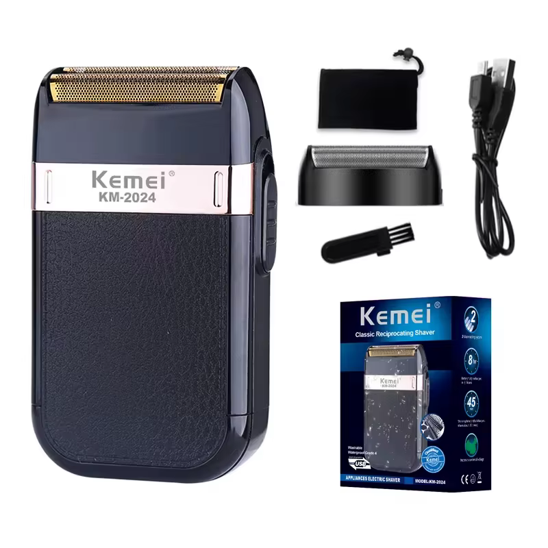 Kemei rasoir électrique pour hommes à la mode