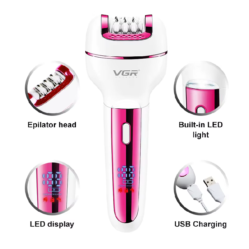 Épilateur électrique 3 en 1 aste pour femme