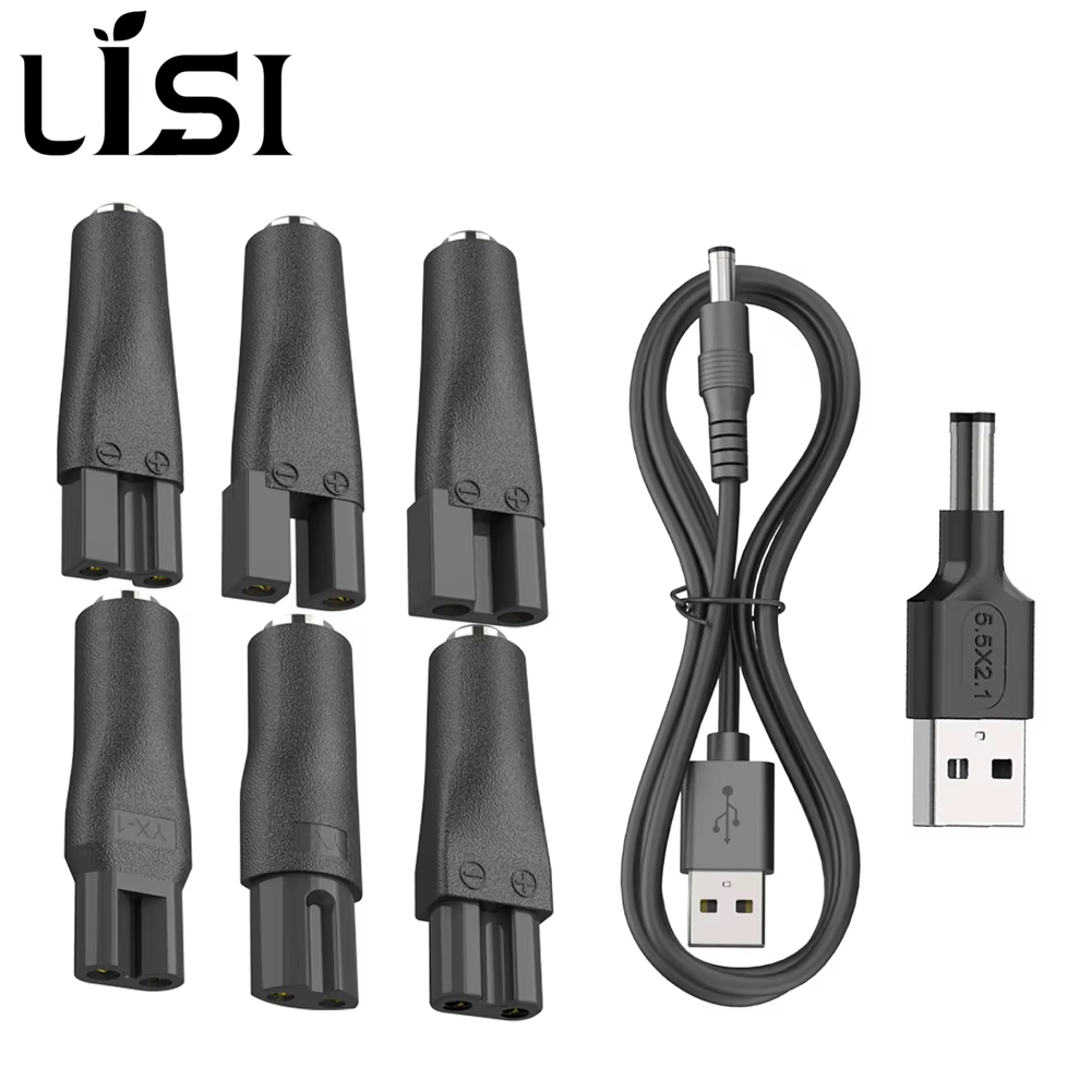 LISI 8 pièces cordon d'alimentation 5V chargeur de remplacement universel adaptateur USB pour tous les types de