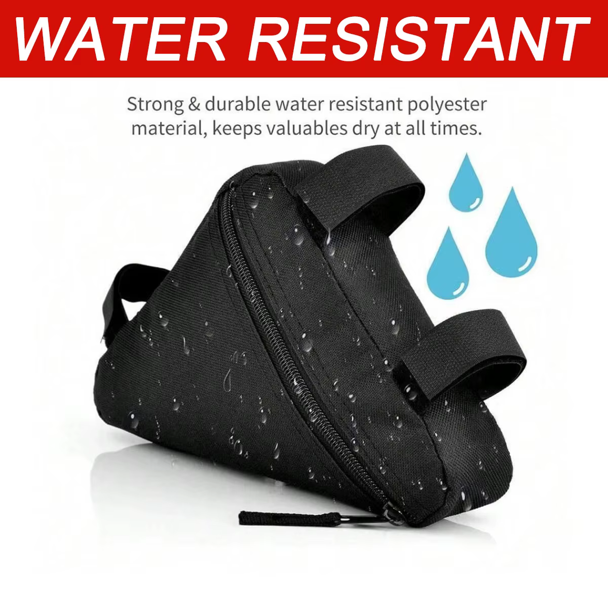 Sac triangulaire pour vélo de montagne, sac à main avec poignée pour cadre avant de vélo, sac pour téléphone, lampe de poche, sac triangulaire pour vélo de route, sac étanche