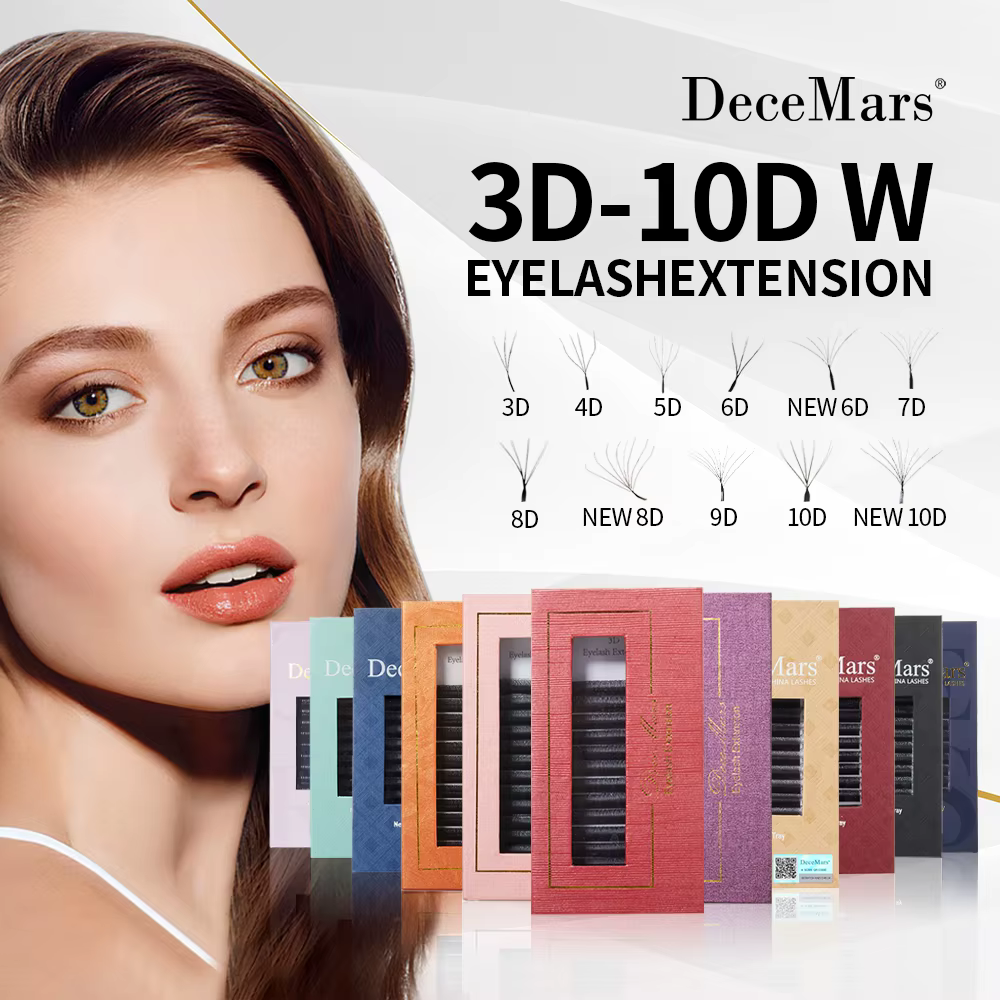 3DW/4DW/5DW/6DW/NOUVEAU 6DW/7DW/8DW/NOUVEAU 8DW/9DW/10DW/NOUVEAU 10DW Extension de cils pour le maquillage