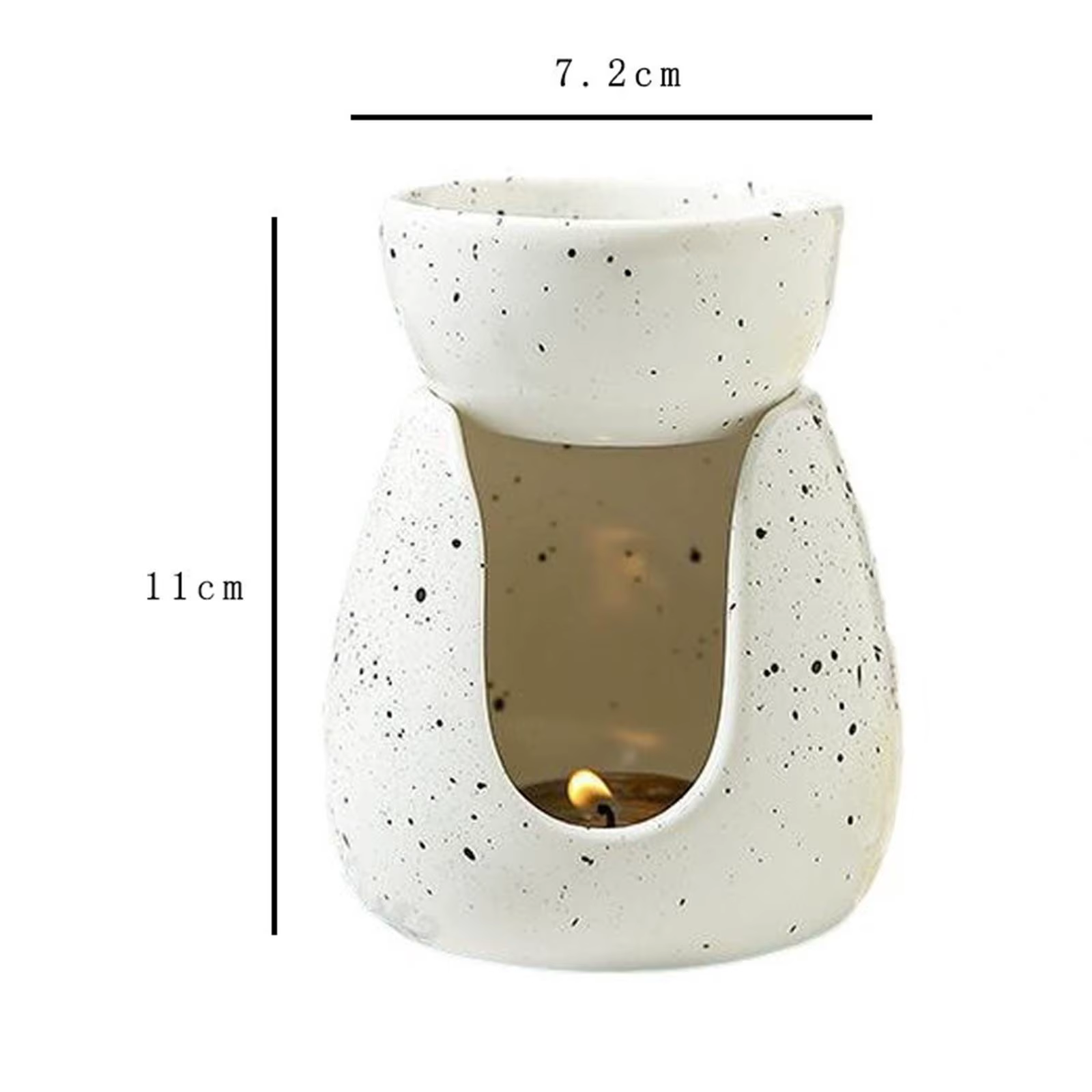 Brûleur d'Huiles Essentielles pour Aromathérapie, Brûleur de Fusion pour Bureau, Maison, Chambre à Coucher, SPA, Yoga