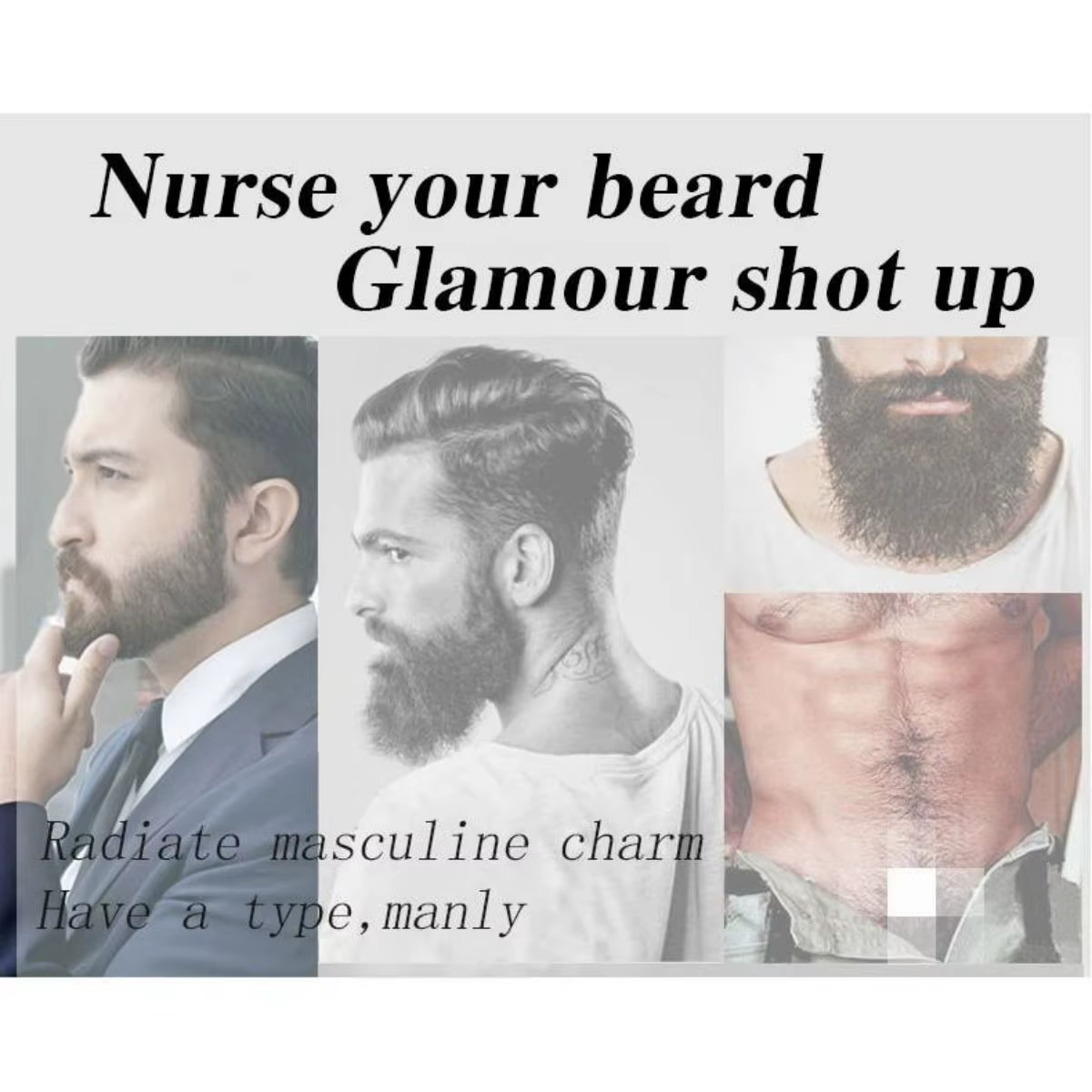100% naturel accélérer les poils du visage cultiver la barbe huile essentielle cheveux