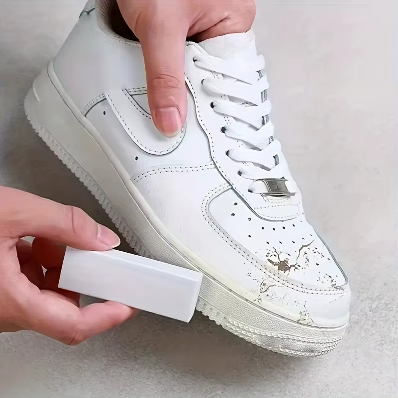 Gomme Nettoyante pour Chaussures en Daim et Baskets, Soin des Chaussures en Cuir Mat, Revitalisant et Détachant pour Cuir Velours et Cuir Blanc