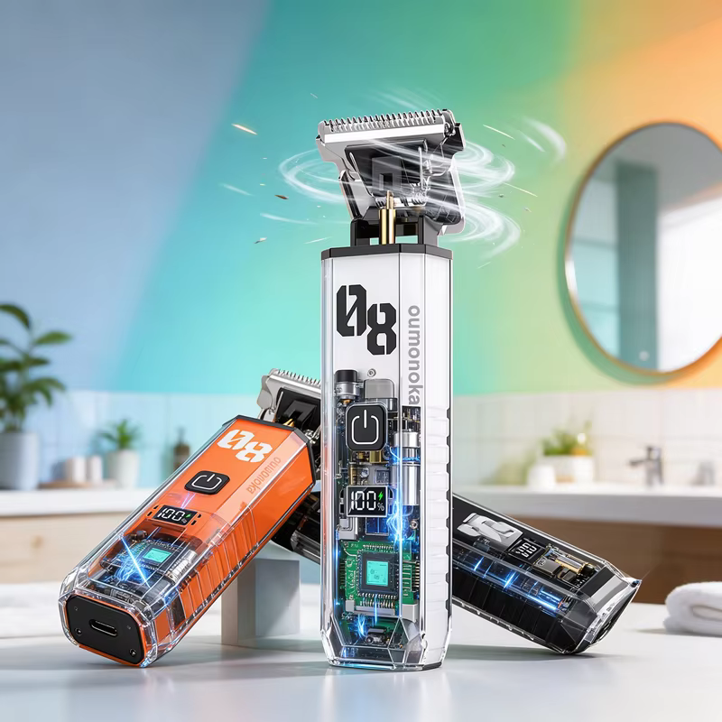 Tondeuse à cheveux pour hommes, tondeuse à barbe, rasoir électrique rechargeable, tondeuse de qualité professionnelle pour salon de coiffure, machine de coiffure pour usage domestique.