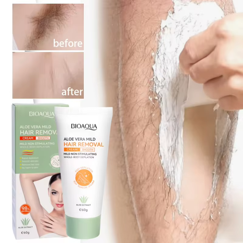 Crème dépilatoire à l'aloe vera