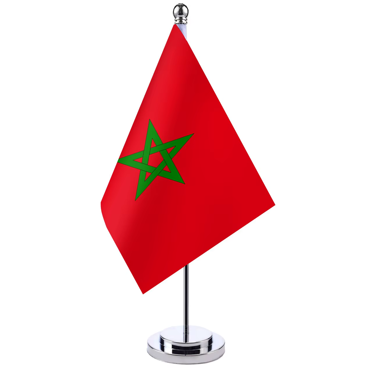 Drapeau marocain en gros 14x21 Cm, drapeau de Table en argent/or/noir ou blanc pour la décoration de la maison