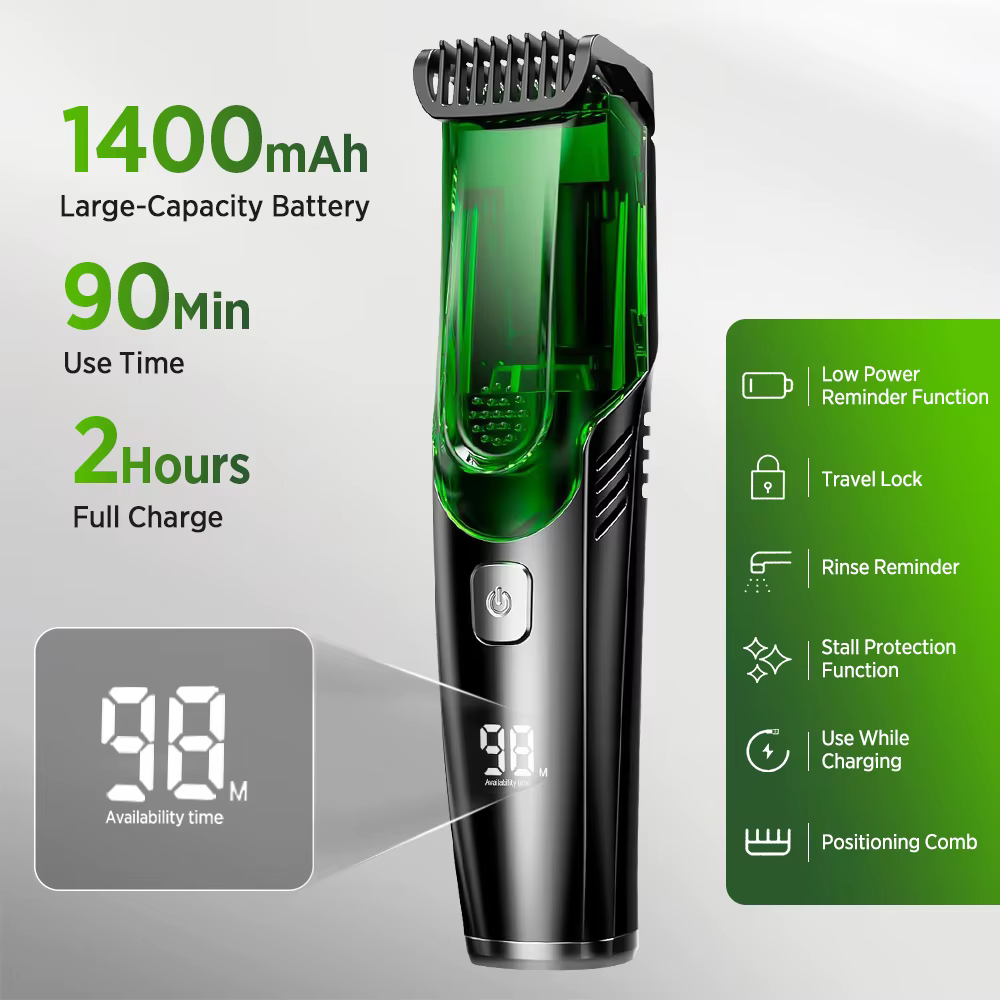 Tondeuse à barbe électrique sans fil pour hommes