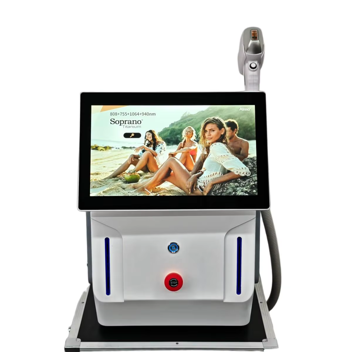Machine d'épilation laser diode indolore 2026 600W-1600W 4 longueurs d'onde Sonde de refroidissement par glace Convient pour le visage et le corps entier CE