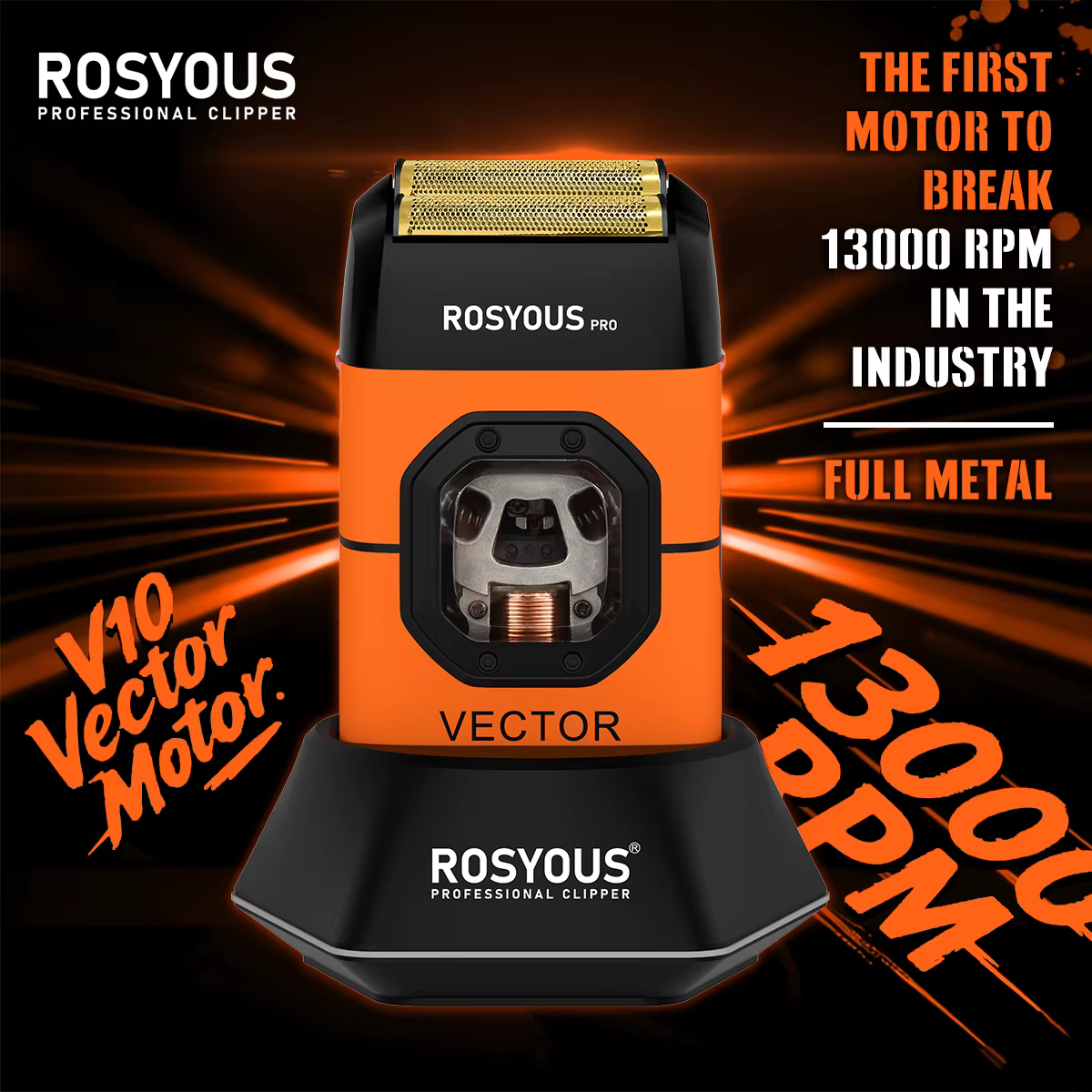 Rasoir Électrique Professionnel ROSYOUS RS-999 pour Homme