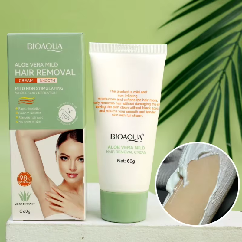 Crème dépilatoire à l'aloe vera