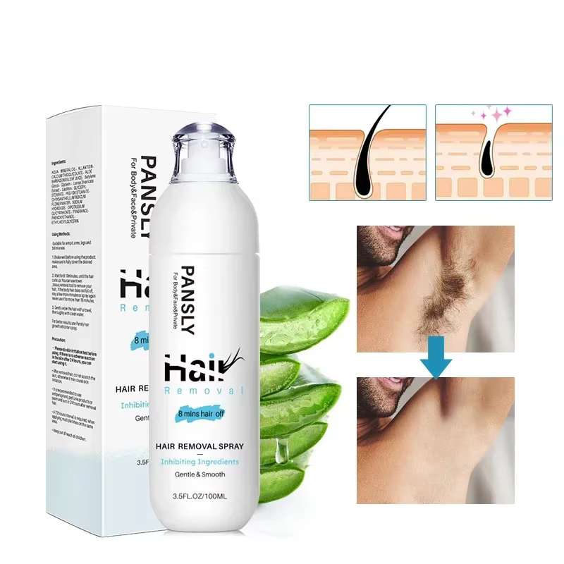 PANSLY Spray d'épilation pour femmes 2 en 1