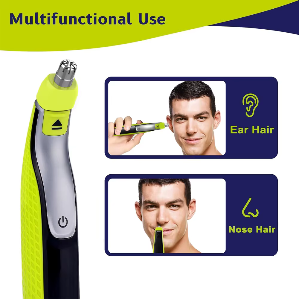 Têtes de rechange pour tondeuse à poils de nez Brangdy, pour rasoir Philips OneBlade QP2520 QP2630 QP6520 QP6530, lame à double tranchant lavable