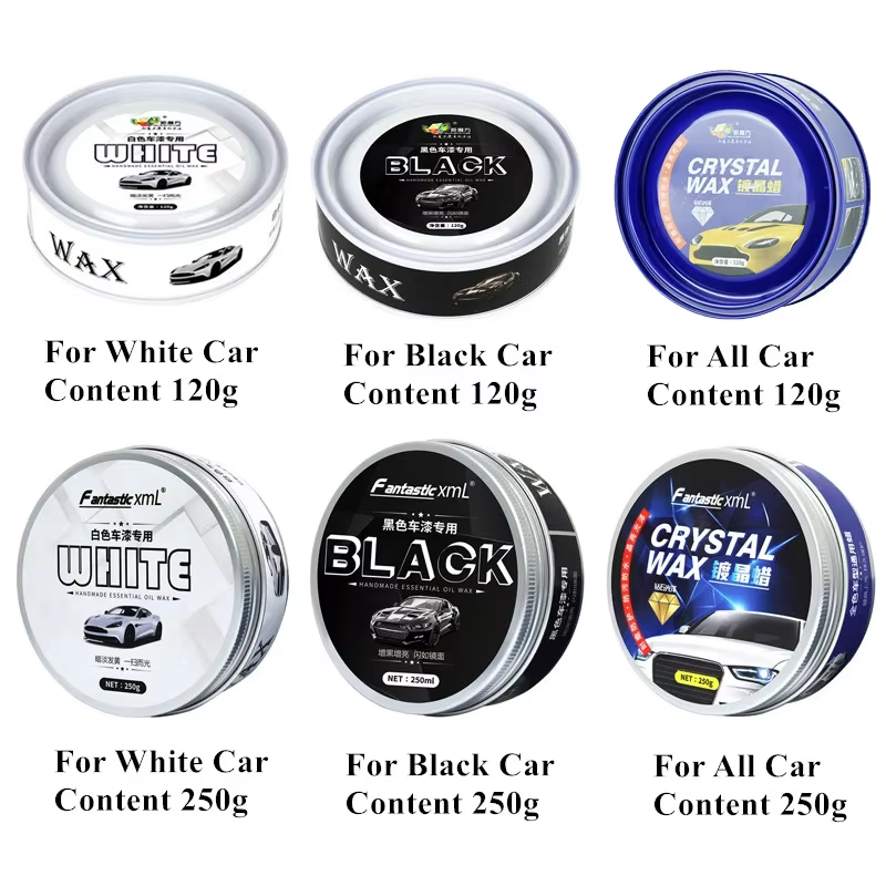 Ensemble de placage de cristal de cire de voiture 120g / 250g, couche de cire dure et brillante couvrant la peinture, formule de revêtement de Surface, Film étanche, vernis de voiture