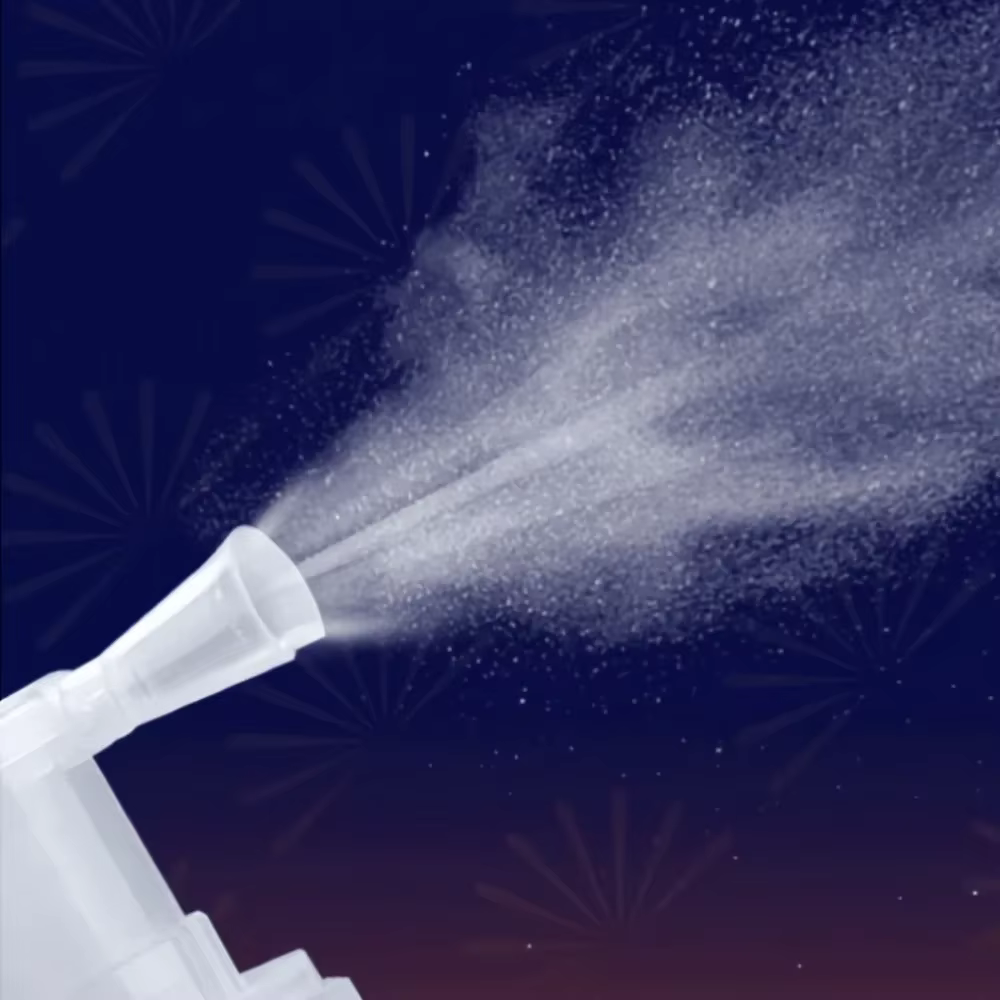 Flacon pulvérisateur de poudre pour shampoing sec