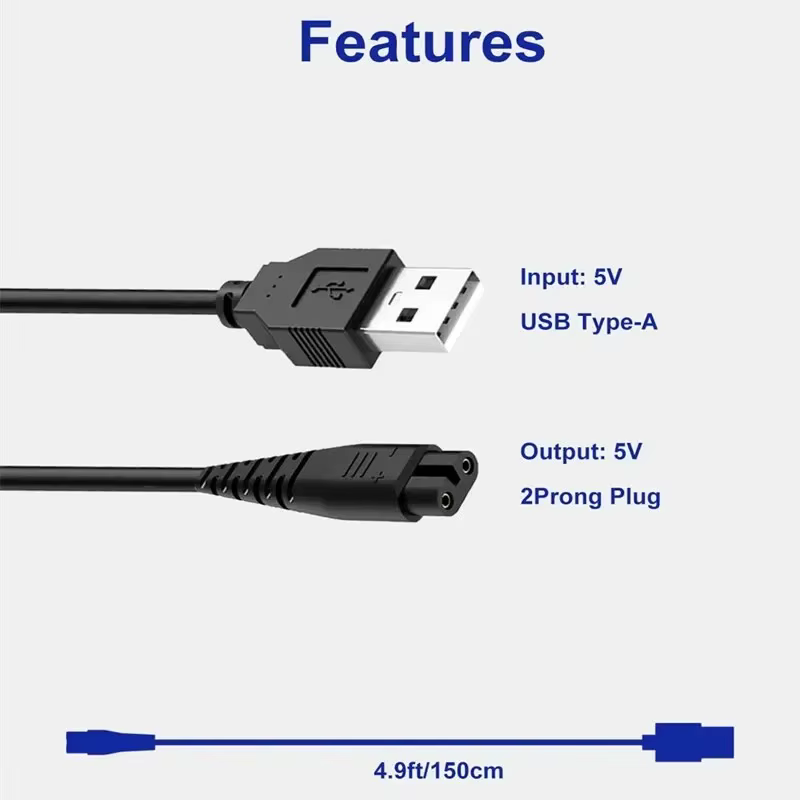 Câble de charge USB pour tondeuse à cheveux Hatteker RFC-598 RFC-588 RFC-690 RSCX-7568