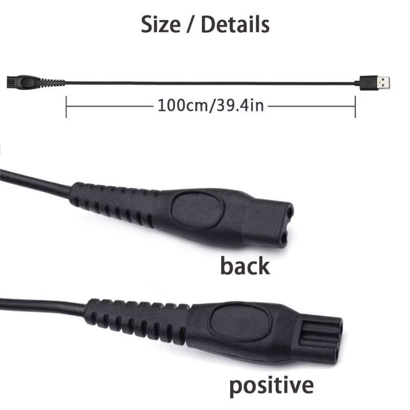 Câble de chargeur 5V, pour Philips QP2724 QP2834 QP1924 MG9520 MG7950 BT3238 X5005