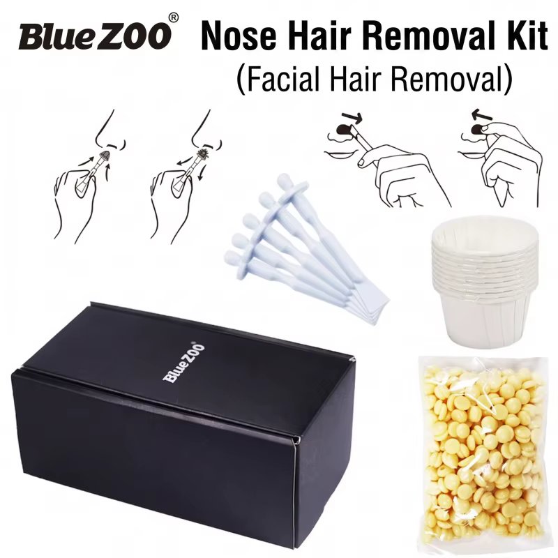 Kit de cire de nez indolore portable pour hommes et femmes