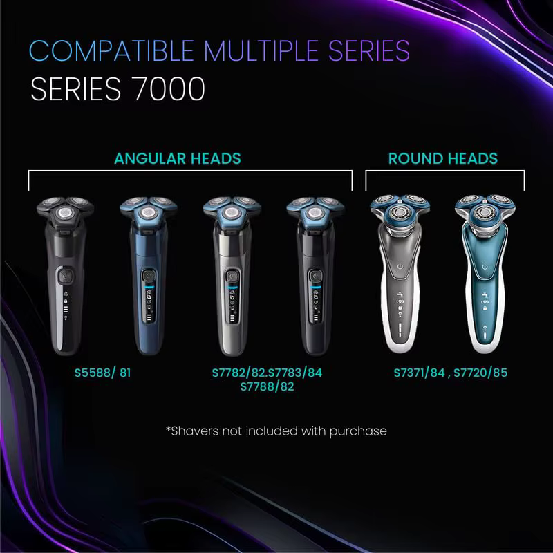 Têtes de rechange SH71 compatibles avec les rasoirs Philips série 7000