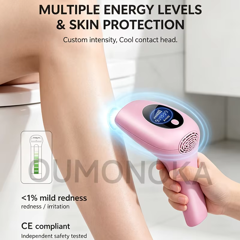 Nouveau Permanent IPL laser épilateur Machine de coupe de cheveux lisseurs Vibration homme rasoir femme visage