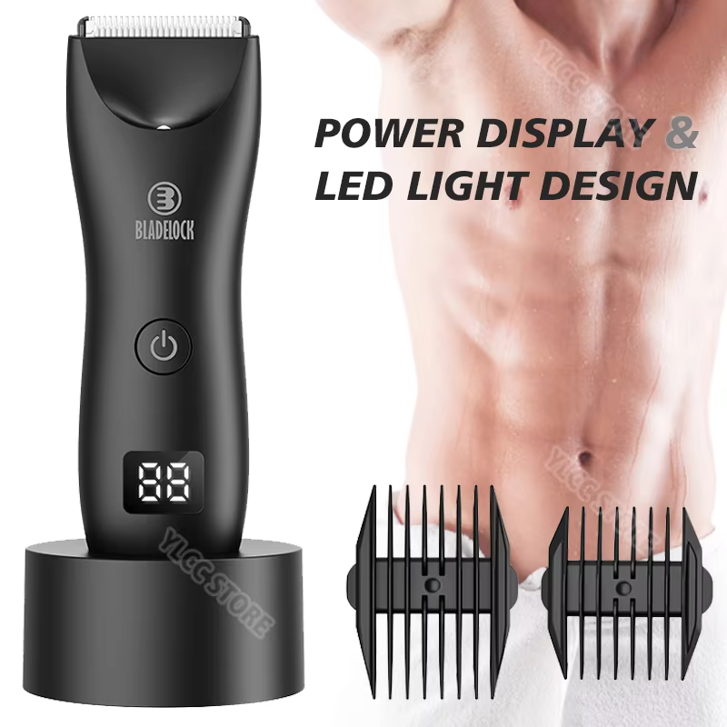 Épilation pubienne intime pour hommes tondeuse électrique d'aine rasoir masculin pour des zones sensibles