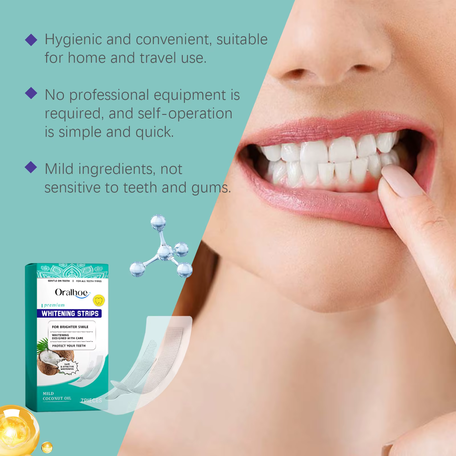 Bandes de blanchiment des dents
