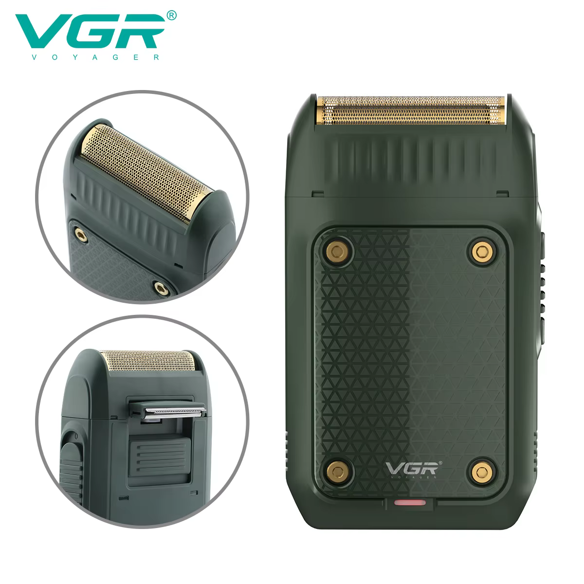 VGR tondeuse tondeuse à barbe pour hommes rasoir electrique homme rasoir rasoir homme Rasoir électrique Professionnel Rasoir Portable Machine à raser Mini Tondeuse à barbe Le rasoir Réciproque Rasoir