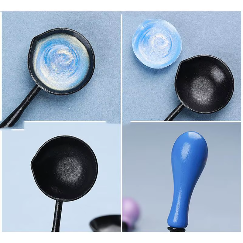 Cuillère de timbres de sceau d'avertissement, glaçage vintage, peinture au feu, outils d'artisanat de scrapbooking de mariage