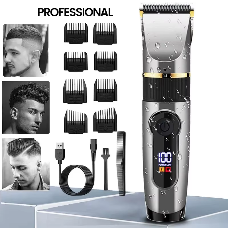 Tondeuse à cheveux électrique aste avec écran LED