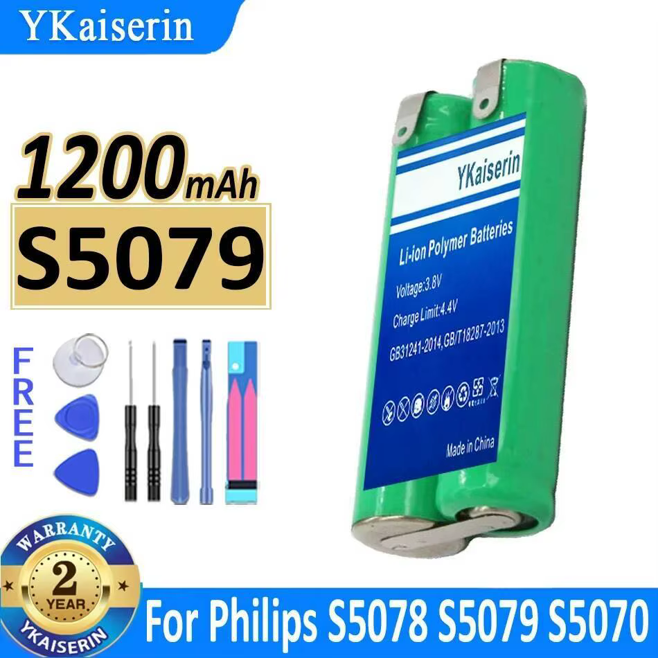 Batterie de remplacement fiable pour rasoir Philips S5078 S5079 S5070 S5081 5082 5090 S560 S561