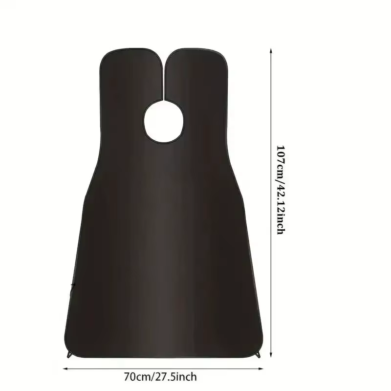 Tablier de rasage pour hommes-Bavoir de nettoyage pour coiffeurs et rasoirs-Cadeau parfait pour le toilettage et l'hygiène