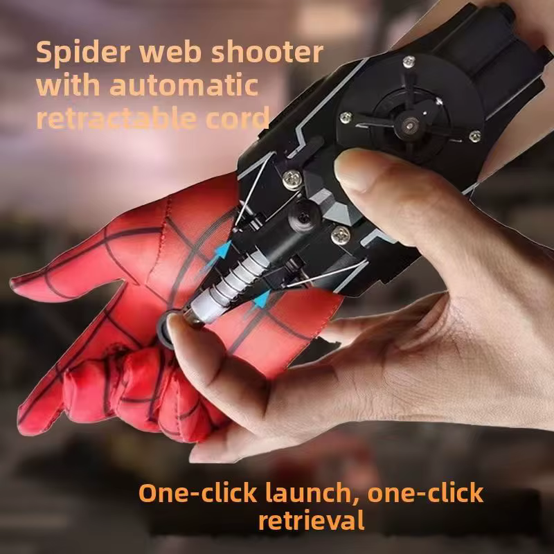 Gant Lanceur de Filets Web, Lanceur Automatique à Ventouse, Gadget de Poignet Rechargeable par USB, Accessoire de Cosplay, Cadeau pour Enfants