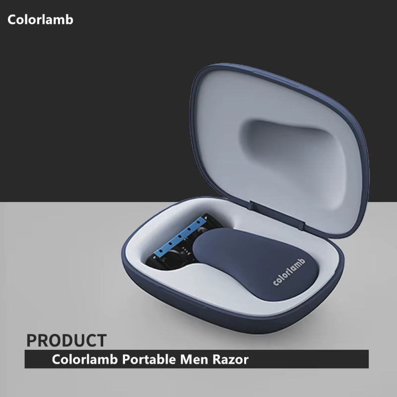 Rasoir de voyage portable pour hommes, mini rasoir à 5 lames, léger et compact pour les voyages d'affaires et les vacances