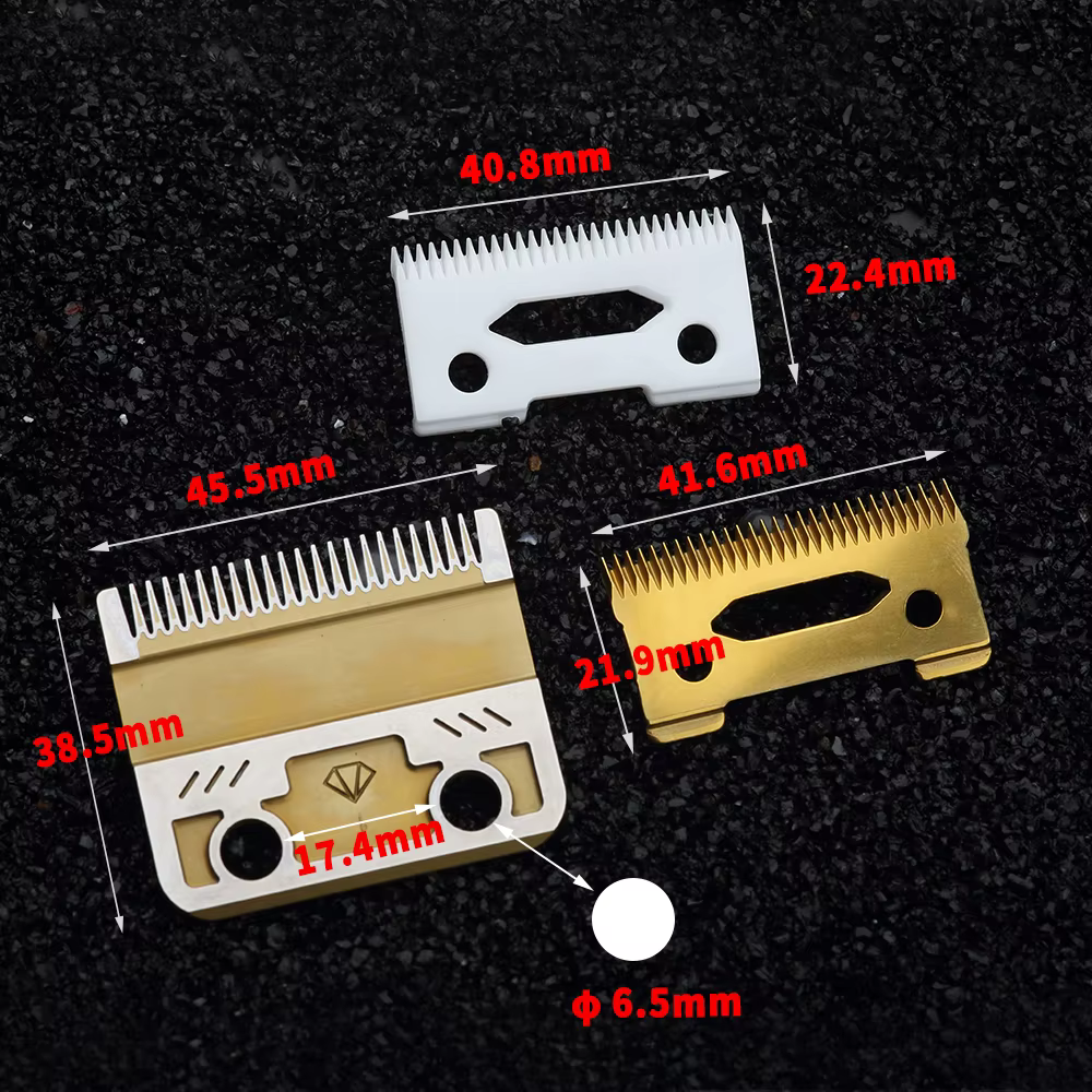 WAHFOX rainure dent conception Unique Pro 2 trous tondeuse à cheveux lames de remplacement ensemble pour Wahl