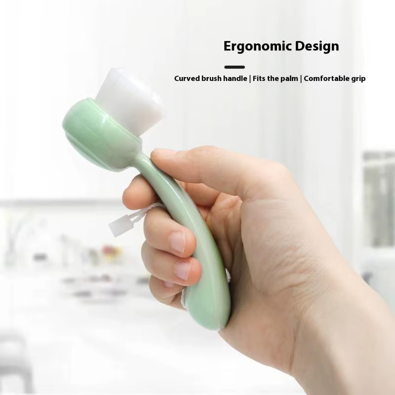 Brosse de nettoyage du visage douce, nettoyeur de pores en profondeur, exfoliant de points noirs, outil de lavage du visage