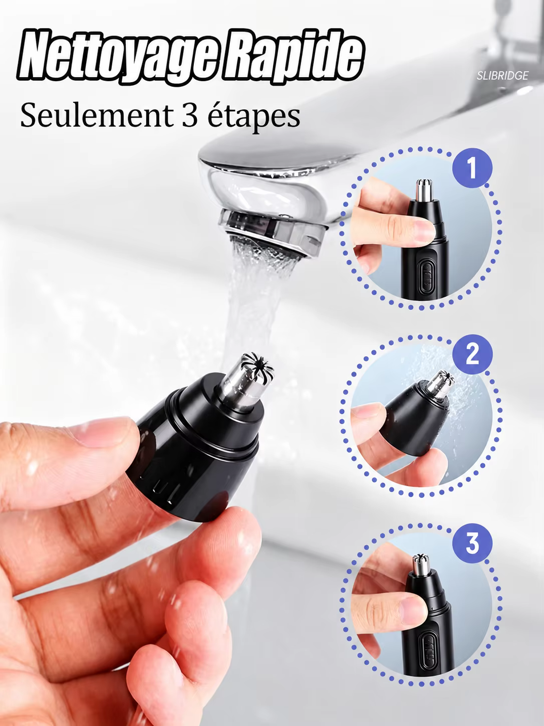 Tondeuse électrique rechargeable pour poils du nez, des oreilles et des zones localisées, rasoir de précision, livraison gratuite