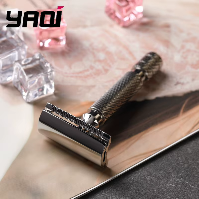 Rasoir de sécurité YAQI PILOT en acier inoxydable - Lame de 0