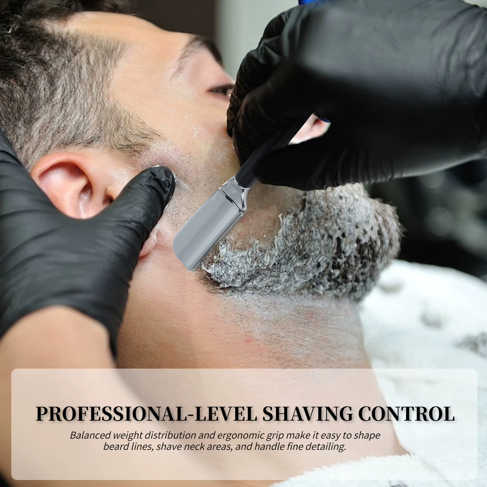Nouveau rasoir professionnel pour barbe Baber à bord droit