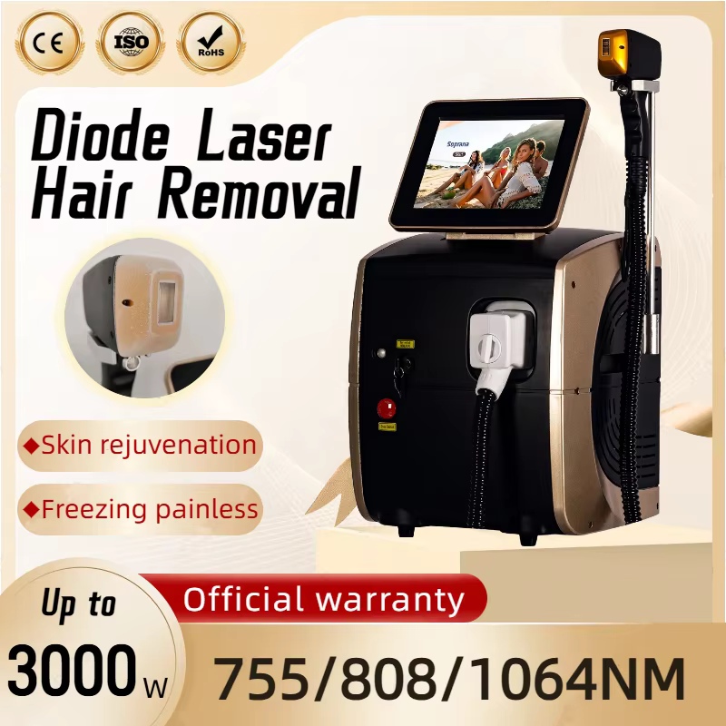 Meilleure Machine d'épilation au Laser à Diode de platine glacée 3500W