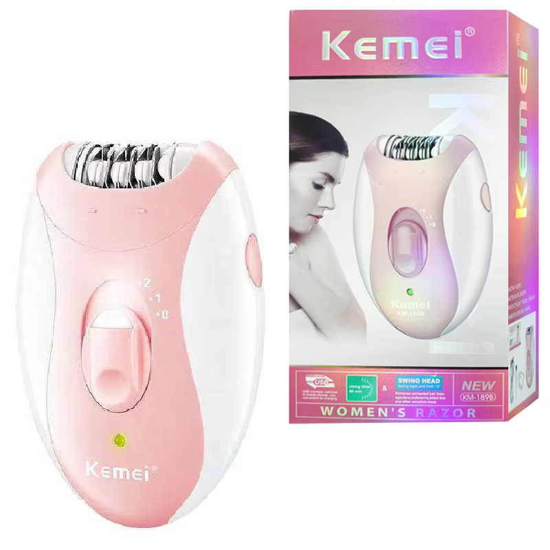 Kemei-Épilateur électrique indolore pour femme
