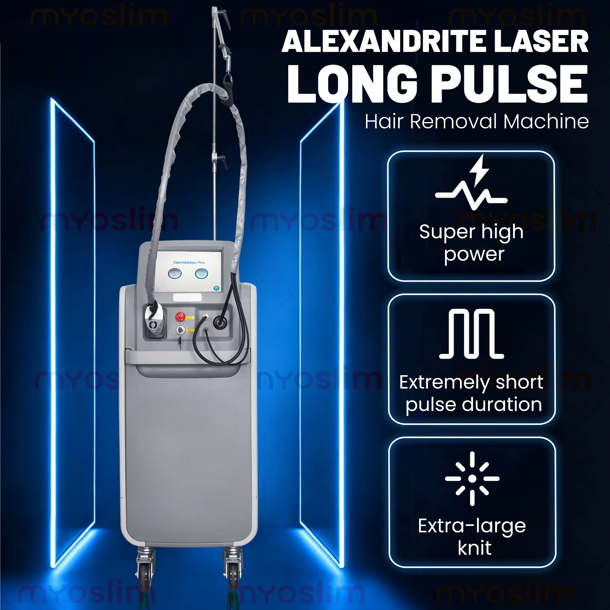Épilation indolore S Lyric Clinic 755/1064nm Alexandrite Machine | Système de rajeunissement cutané et facial à
