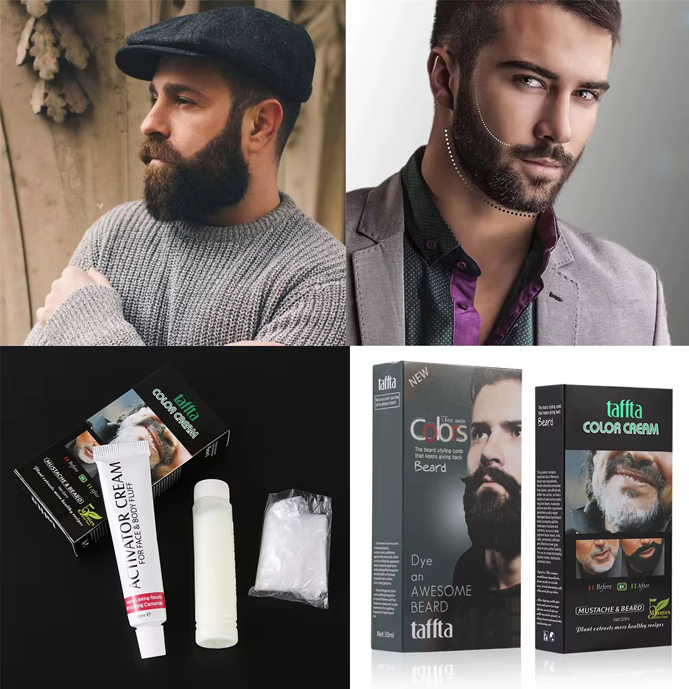 Teinture noire efficace pour hommes