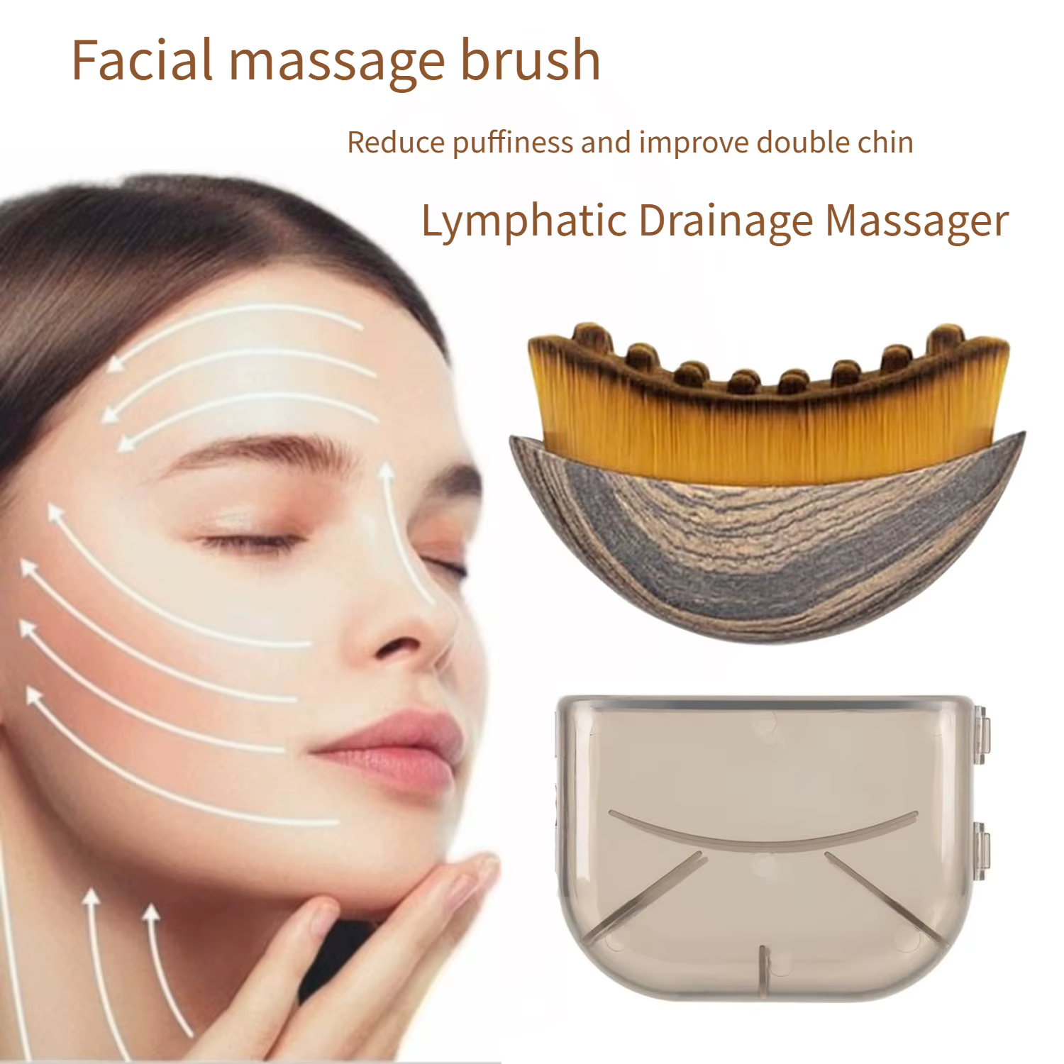 Brosse de massage lymphatique pour le visage et le corps – Soin quotidien