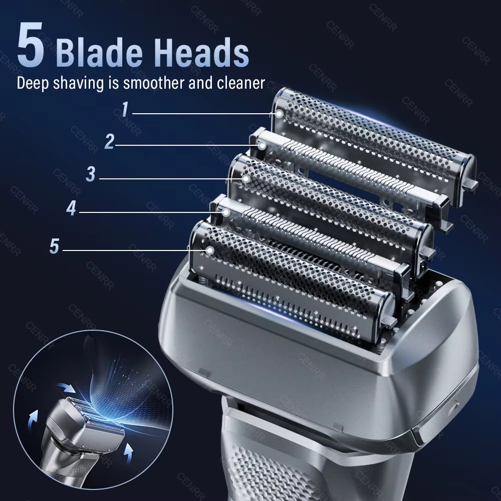 Nouveau rasoir électrique portable pour hommes, tondeuse à barbe mini, rasoir oscillant étanche, cadeau de voyage d'affaires, machine à raser pour hommes