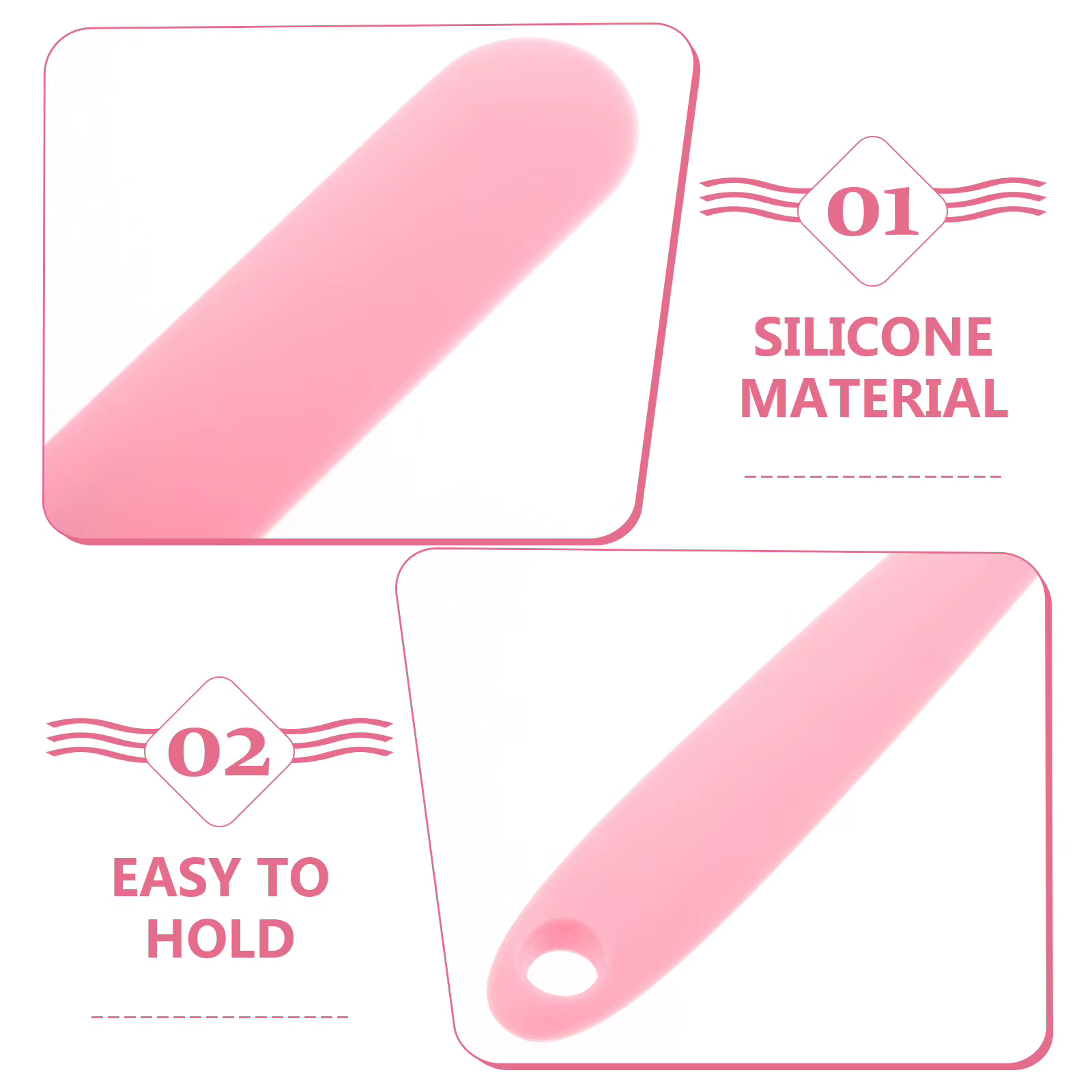 Bâtonnet applicateur de cire en silicone réutilisable anti-adhésif pour l'épilation