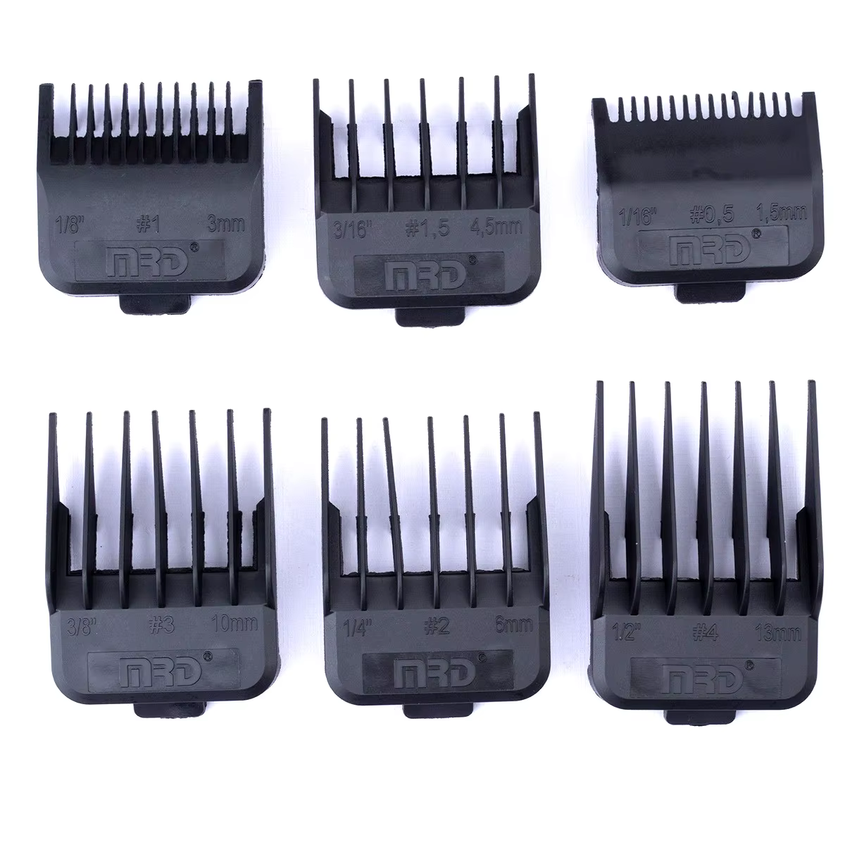 Peignes de coupe professionnels MRD 6 pièces 1