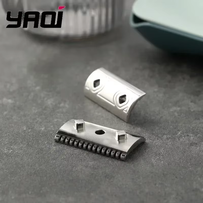 Tête de rasoir de sécurité YAQI Harlequin 2026 en acier inoxydable 316 poli avec interstice de lame de 0,90 mm