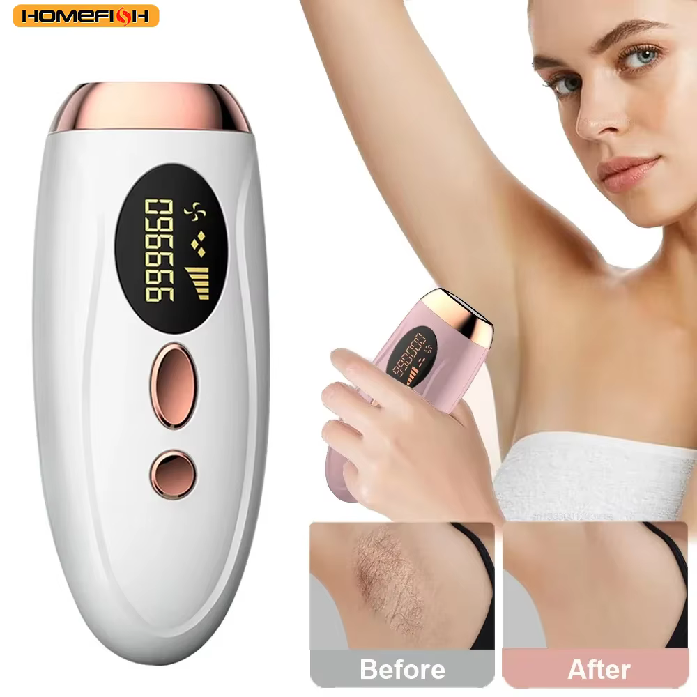 HOMEFISH Laser épilateur IPL épilation pour femmes corps Bikini visage 990000 flashs Permanent indolore IPL