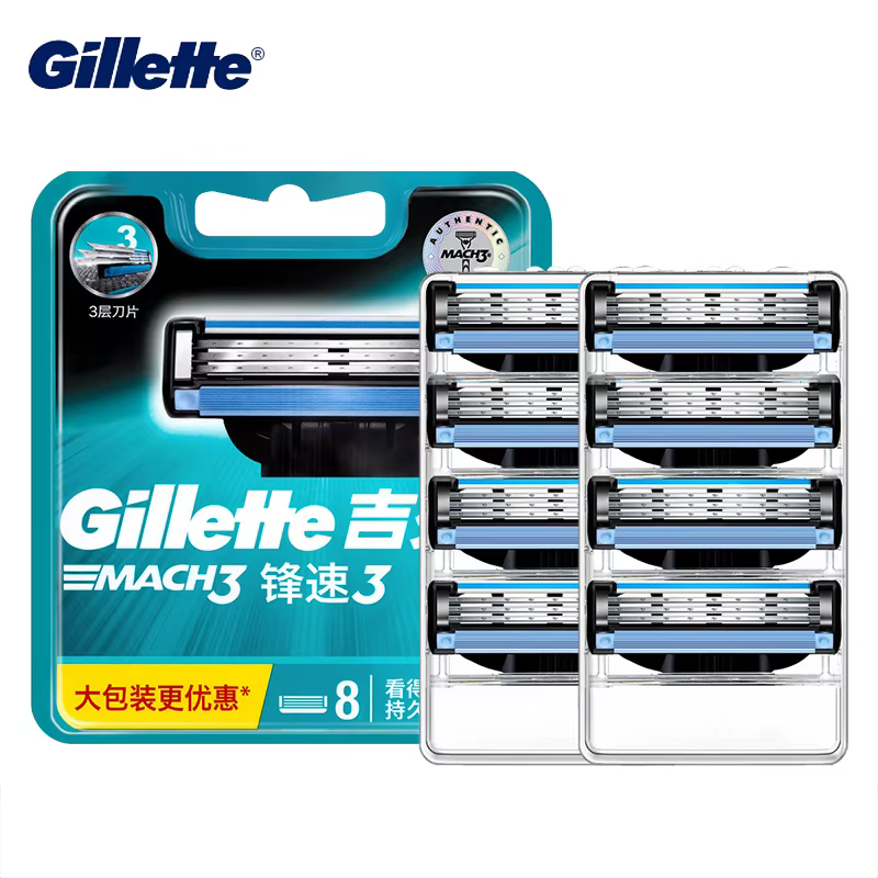 Gillette MACH 3 recharge de lame de rasoir 4/8 pièces pour poignée